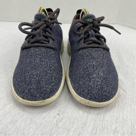 Allbirds Wool Runner Sneaker Shoes Navy Gray Lace Up Womens Size 7 - Picture 4 of 13
